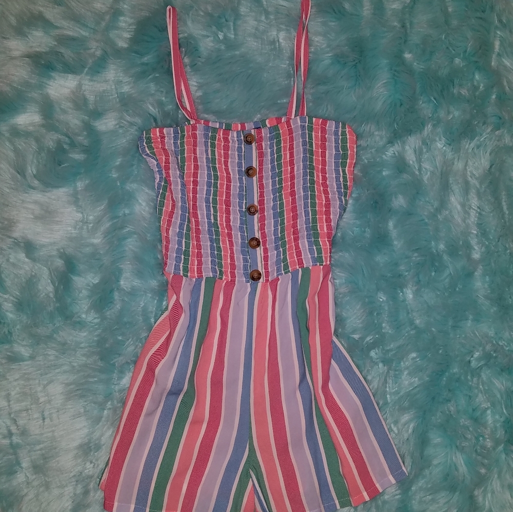 striped romper